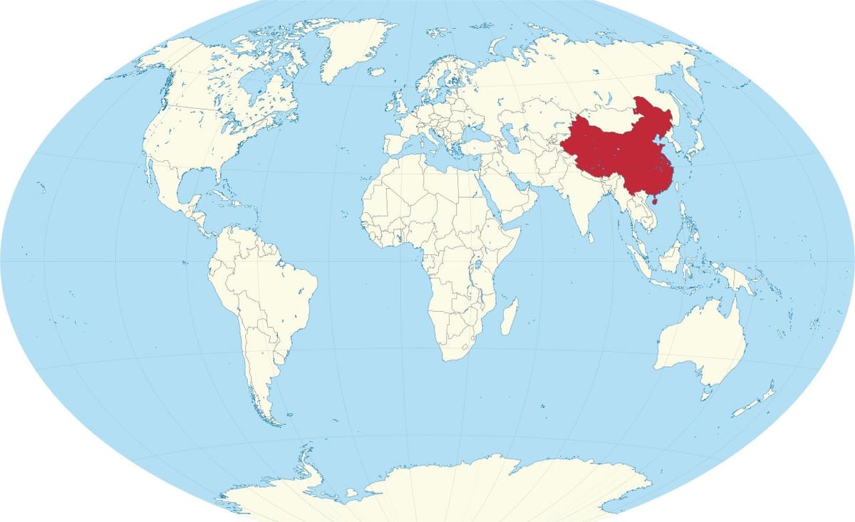 Kina på verdenskortet