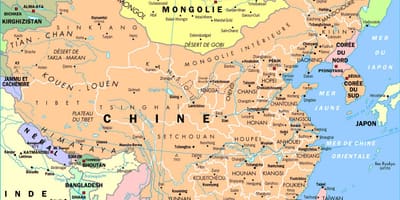 Kina administrative kort