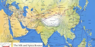 Silk road Kina kort