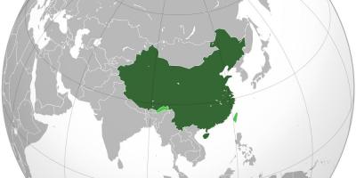 Kina kortet verden