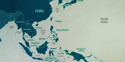 Kort over Kina havet