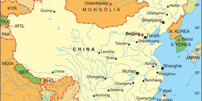 Kort over Kina metro
