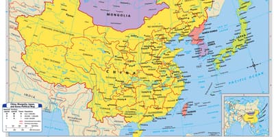 Kort til Kina
