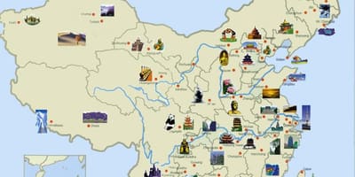 Turist kort Kina