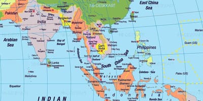 South China kort