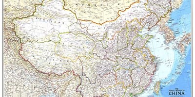 Kort over Kina