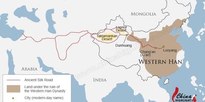Kina kort silk road